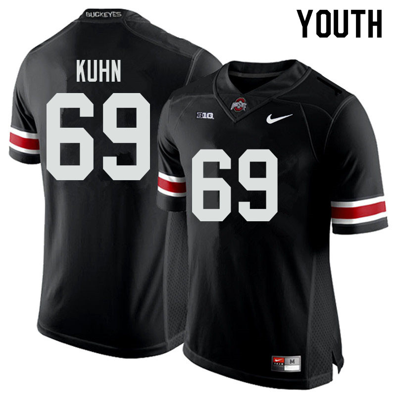 Ohio State Buckeyes Chris Kuhn Youth #69 Black Authentic Stitched College Football Jersey